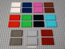 Lego 6180 Tile Modified 4x6 Studs on Edges 2 Pcs PICK COLOR Star Wars 7661, 9515