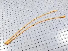 LEGO Lot of 2 Orange 22L Flexible Hose w/ 2 Connector Ends Part 27965 BA