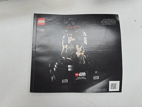 Lego star wars Darth Vader meditation chamber 75296 instruction manual