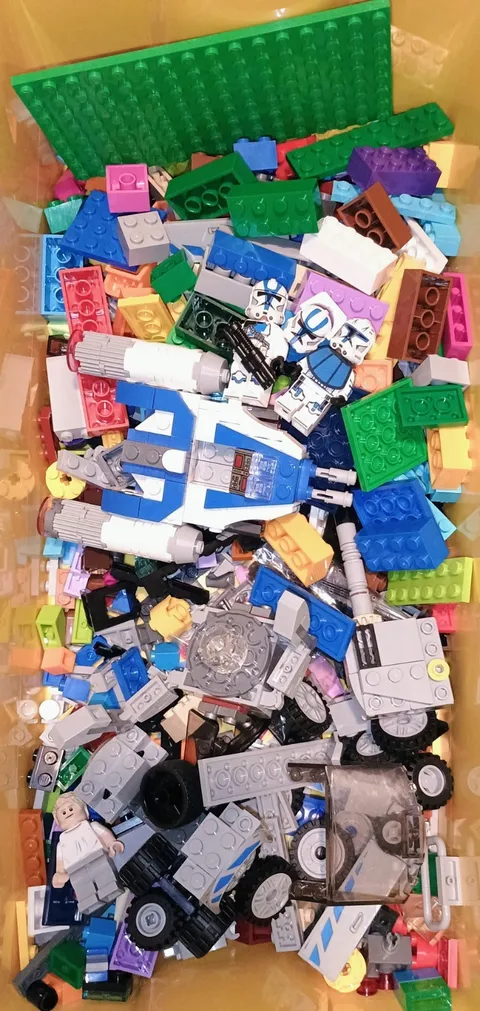 LEGO Bulk Lot of 1 Lb Assorted Mixed Bricks Star Wars Fast Furious Pieces Misc