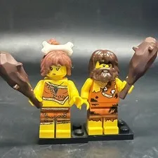 Lego Caveman and Cavewoman Minifigure 5004936 Iconic Cave VGC
