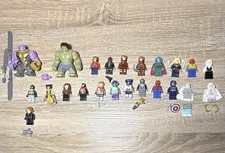 LEGO Marvel Minifigure Lot with 20+ figs with extra accessories READ DESCRIPTION