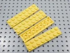 LEGO Lot of 4 Yellow 2x8 Plates BK