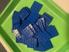 LEGO Lot of 20 Blue 4x4 Plates