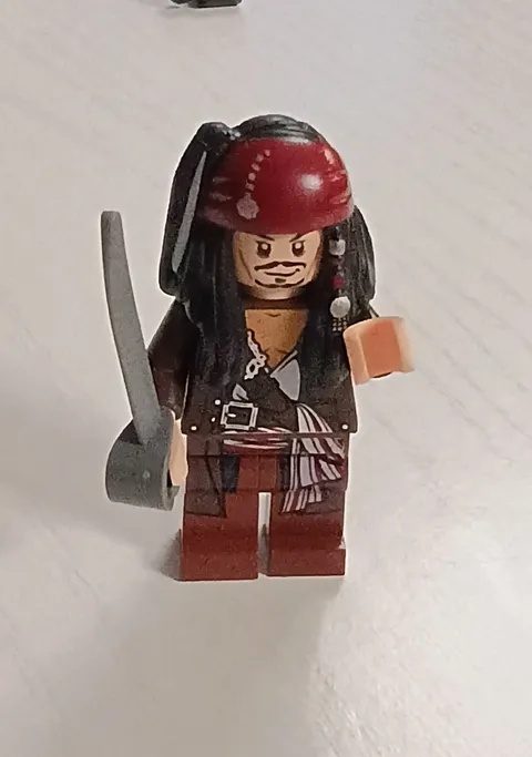 Captain Jack Sparrow w/ Sword | LEGO Pirates of the Caribbean Minifigures
