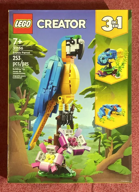Exotic Parrot 31136 Creator 3-in-1 LEGO Sealed