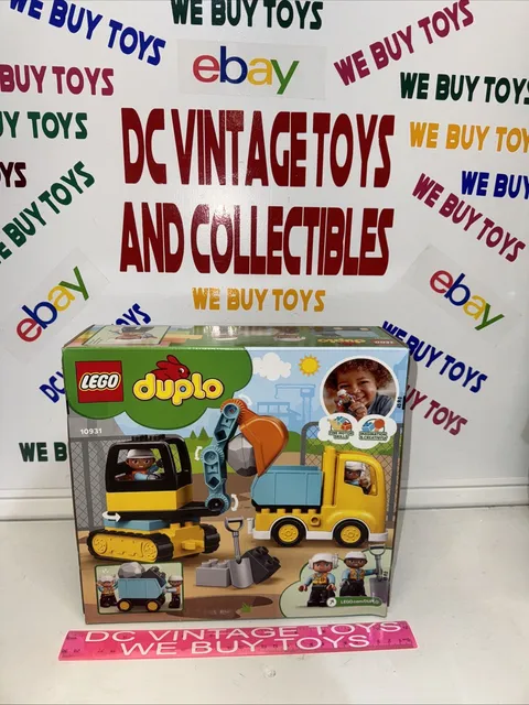 Construction Toys Town Truck Tracked Excavator Vehicle Learning Skill LEGO DUPLO