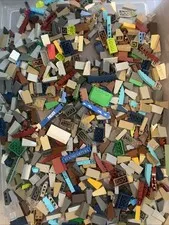 LEGO 1 LBS 15 Oz.  Lot  SLOPES And Specialty Pieces As Pictured Different Sizes