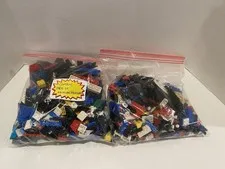 Vintage Lot Of Mixed Legos Parts Pieces 2 Lb 7 Oz Some Aquazone & Aquasharks Etc