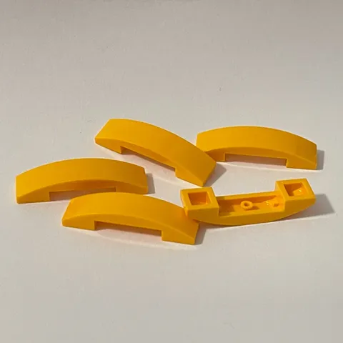 Lego 93272 Orange-Yellow Replacement Add-on Pieces Lot of 5