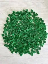 LEGO LOT GREEN 359 PCS 2X2 PLATE CENTER STUD CORNER VARIETY BUILDING PIECES