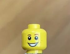 LEGO 2 Sided Boy Minifig Head Very Happy Big Smile / Very Upset Scared