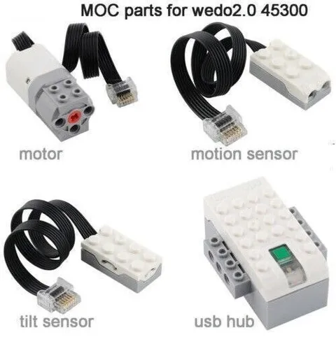 For LEGO Wedo 2.0 Power Function 45300 Parts Building Block Brick Motor Sensor