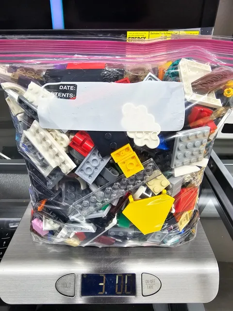 3 LBS Bulk Genuine LEGO Lot - Mixed Colors, Shapes & Special Pieces