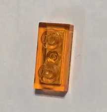 LEGO Parts - Trans-Orange Plate 1 x 2 - No 3023