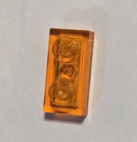 LEGO Parts - Trans-Orange Plate 1 x 2 - No 3023