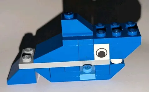 LEGO 6192 Pirate Blue Shark Brick Built Figure Minifigure Fish Pirates Sea HTF