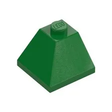LEGO 10x Green Slope 45 2 x 2 Double Convex Corner inv.606