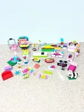 LEGO Friends Home Accessories Furniture Kitchen Chairs Cart Treasure Chest Food