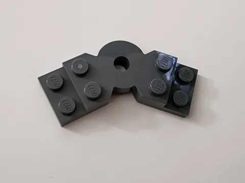 LEGO Dark Bluish Gray Plate, Modified 2 x 6 x 2/3 Bent Part 79846
