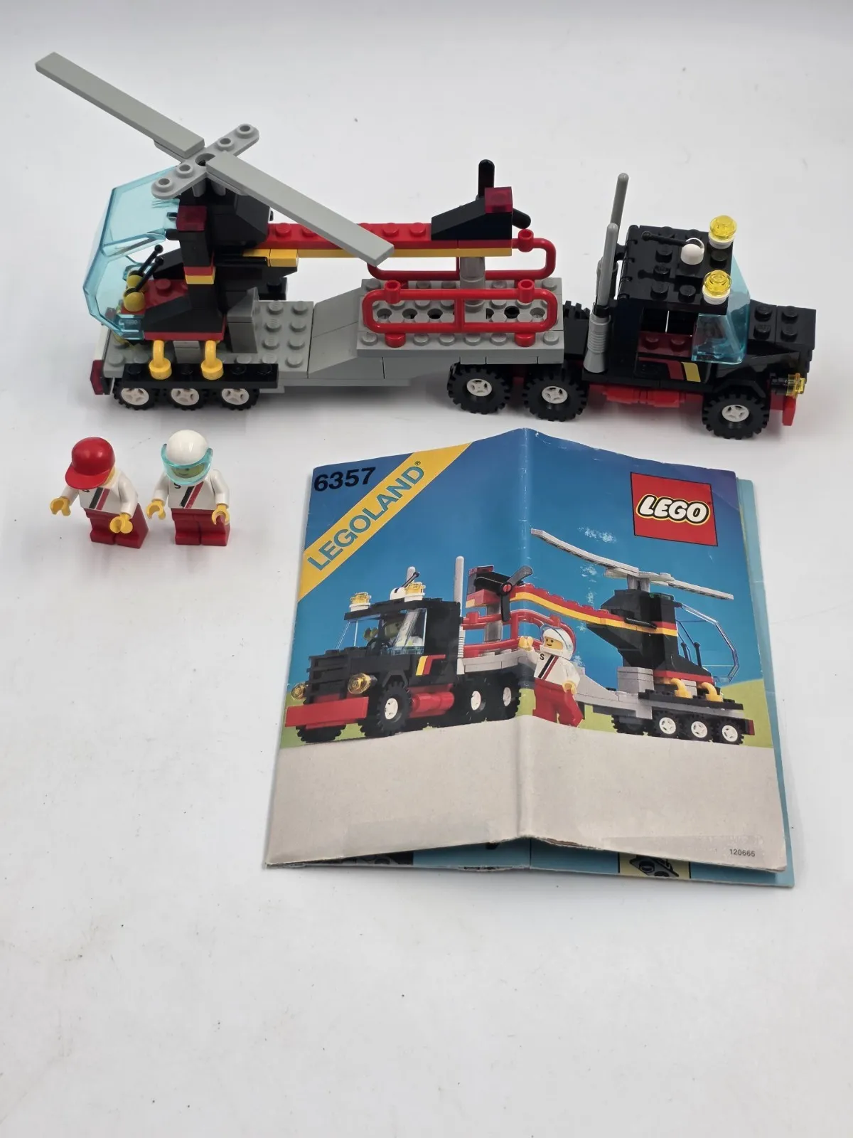 Vintage LEGO Town City: Stunt Copter N' Truck 6357 Complete With Manual