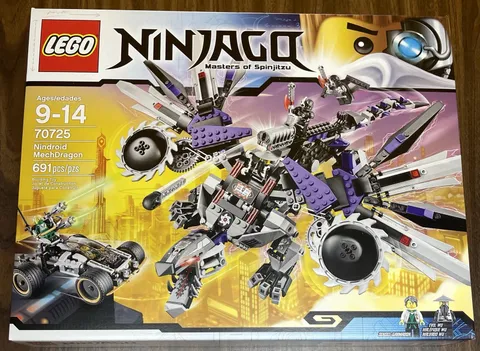LEGO NINJAGO Masters of Spinjitzu 70725 Nindroid MechDragon 691pcs 2014 Retired