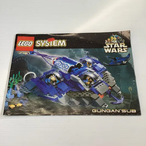 Lego Star Wars Gungan Sub Set 7161 Instruction Manual ONLY * Read