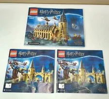 Lego Harry Potter Hogwarts Great Hall 75954 & 75953 Instructions Booklet ONLY