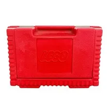 Vintage LEGO 1984 Red Plastic Carrying Storage Case - Made In The USA