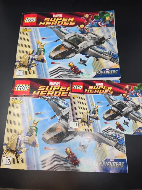 LEGO 6869 Instruction Manuals ONLY for Quinjet Aerial Battle Marvel Super Heroes