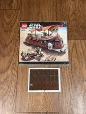 LEGO Star Wars 6210 Jabba’s Sail Barge Genuine Sticker Sheet and Sealed Manual