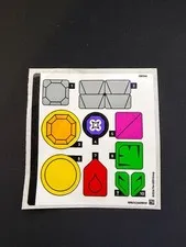 LEGO 40892 Kanto Region Badge Collection Sticker Sheet - Slightly Creased