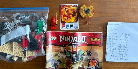 LEGO 2254 NINJAGO Mountain Shrine incomplete w/ manual no box READ DESCRIPTION