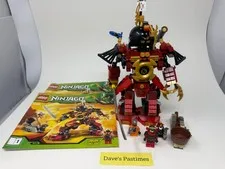 LEGO NINJAGO Samurai Mech (9448) Complete with figs and instructions (READ)