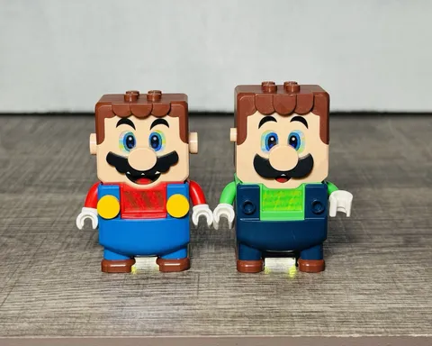 Lego Super Mario Interactive Mario & Luigi Lot - 2 Figures Tested & Working
