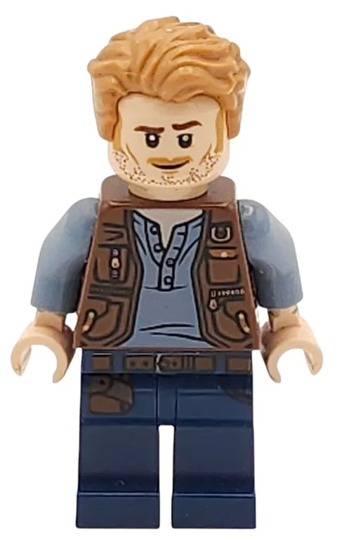 LEGO Jurassic World Minifigure Owen Grady T Rex Dinosaur Fossil Exhibit 76940