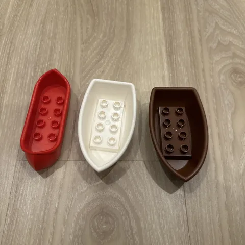 Lego Duplo  Boat Rowboat Dingy 2x4 Stud Bottom Lot
