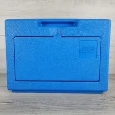 Vintage 1983 Lego Blue Plastic Storage Box Container Carrying Case Only-No Legos