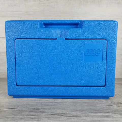 Vintage 1983 Lego Blue Plastic Storage Box Container Carrying Case Only-No Legos