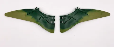 Lego Left and Right Dinosaur Wing, Pteranodon, Marbled Olive Green  inv.570