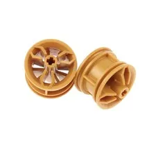 2x LEGO Technic Wheel 30.4x20 Pearl Gold For Ninjago Bike 6305023 66155