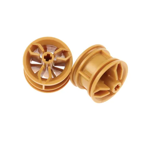 2x LEGO Technic Wheel 30.4x20 Pearl Gold For Ninjago Bike 6305023 66155