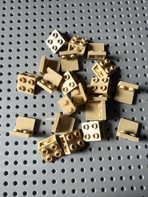 Lego 99207 Tan Bracket 1 x 2 - 2 x 2 Inverted Bulk 21 Pieces Star Wars Desert