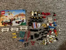 Lego Vintage Checkered Flag 6551 Incomplete w/ Instructions