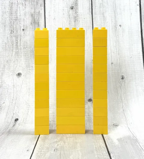 Lego Duplo Yellow Basic Blocks Replacement Pieces Lot Of 36 2-Different Sizes