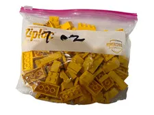 LEGO Yellow Parts Lot - Plates, Tiles, Modified 1x4, 1x10, 2x4, Bulk Pieces 
