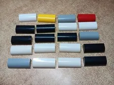 LEGO BULK LOT 20 1 X 4 X 1 1/3 CURVED TOP BRICK NO STUDS #6191 MIXED COLORS
