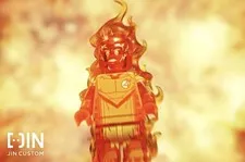 LEGO Marvel Jin Custom Fantastic Four Movie Human Torch Johnny Minifigure NEW