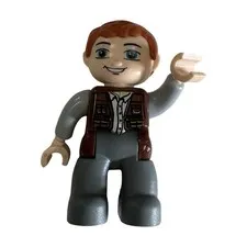 Lego Duplo JURASSIC WORLD Park OWEN GRADY Minifigure Figure