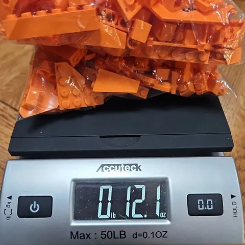 LEGO Bulk lot 3/4 lbs pounds Bright Orange bricks blocks pieces
